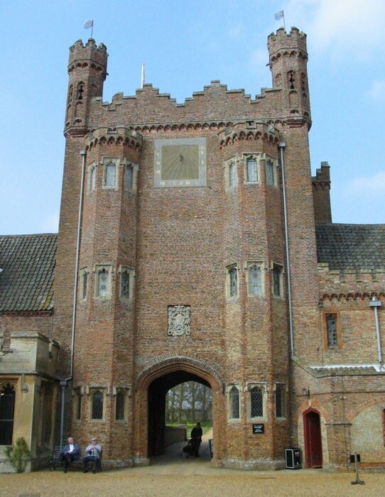 Oxburgh Hall, rear view of the gatehouse