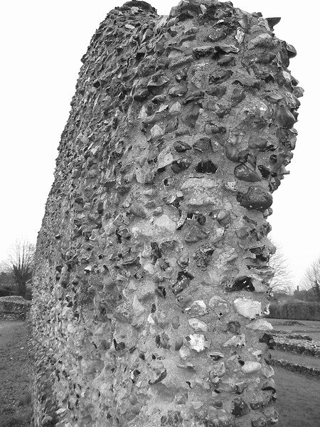A Wall cross section, Thetford Priory