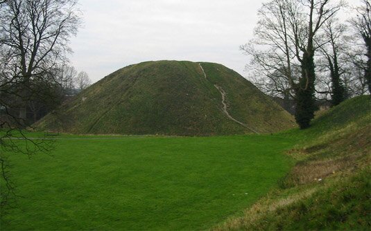Thetford Castle Hill in Winter