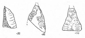 neolithic flint arrowheads - Thetford Forest