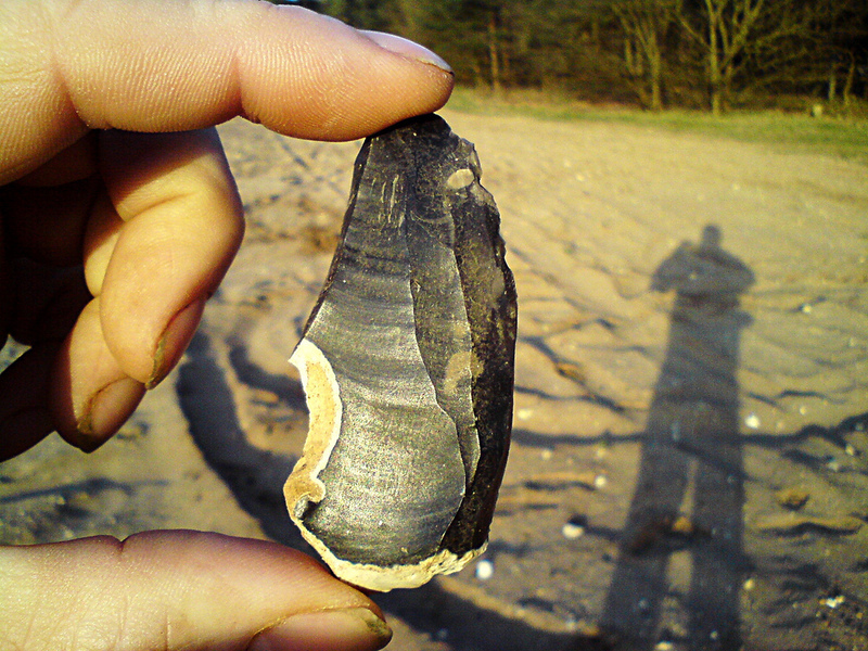 Flint flake at Two Mile Bottom