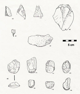 prehistoric flint tools