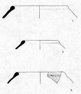 drawing of ginger jar medieval pots