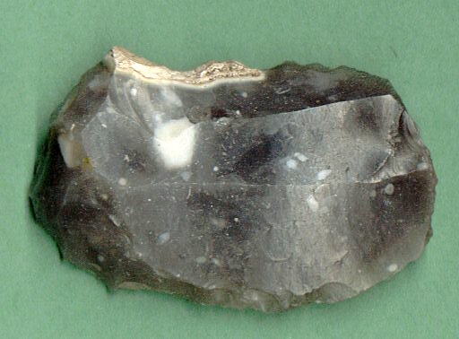 flint scraper-knife from Thetford, Norfolk