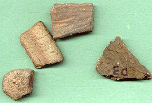 potsherds from Wangford, Suffolk