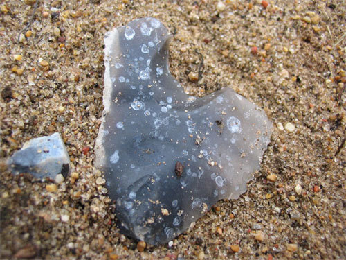 notched flint flake